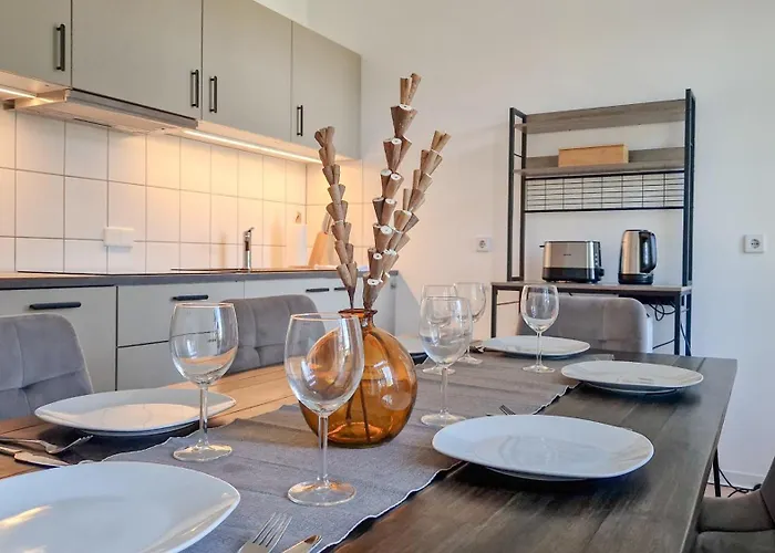 Boho-suite - Sauna, Netflix, Nespresso, Zentral, Messe Apartament