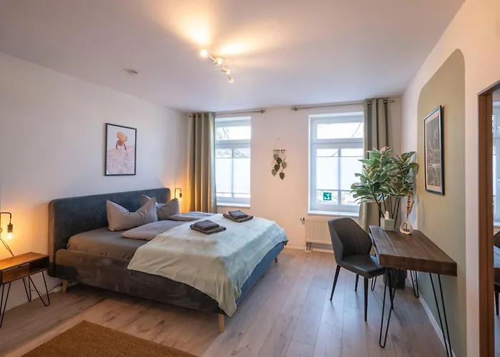 Boho-suite - Sauna, Netflix, Nespresso, Zentral, Messe